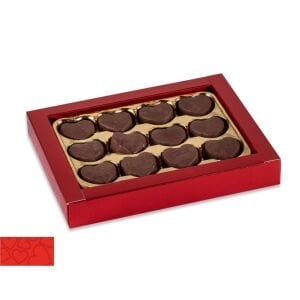 Çikolata Kaplı Kalp Pişmaniye 12'Li 210 gr